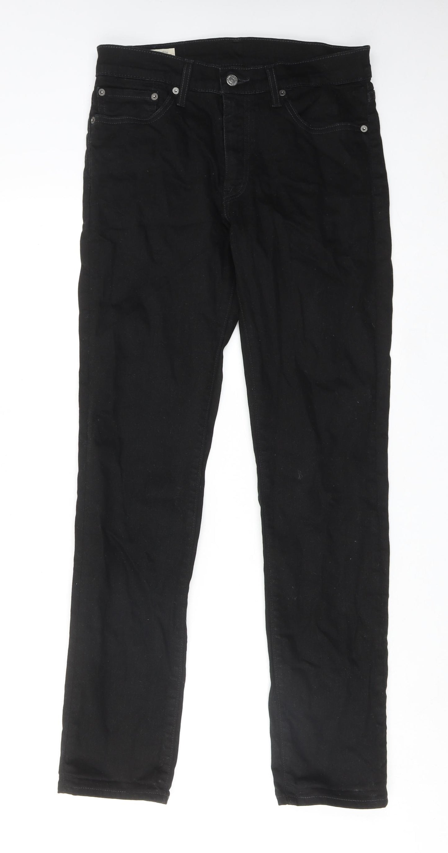 Signature by Levi Strauss & Co. Mens Black Cotton Skinny Jeans Size 31 in L32 in Regular Zip