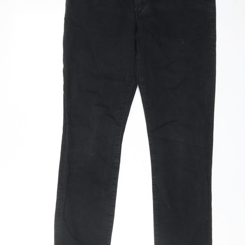 Gap Mens Black Cotton Skinny Jeans Size 30 in L30 in Regular Zip