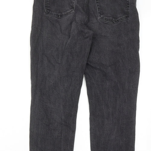 H&M Womens Grey Cotton Skinny Jeans Size 8 Regular Zip
