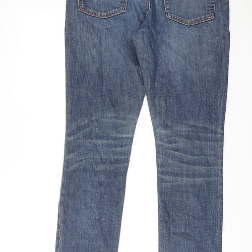 Gap Mens Blue Cotton Skinny Jeans Size 30 in L30 in Regular Zip