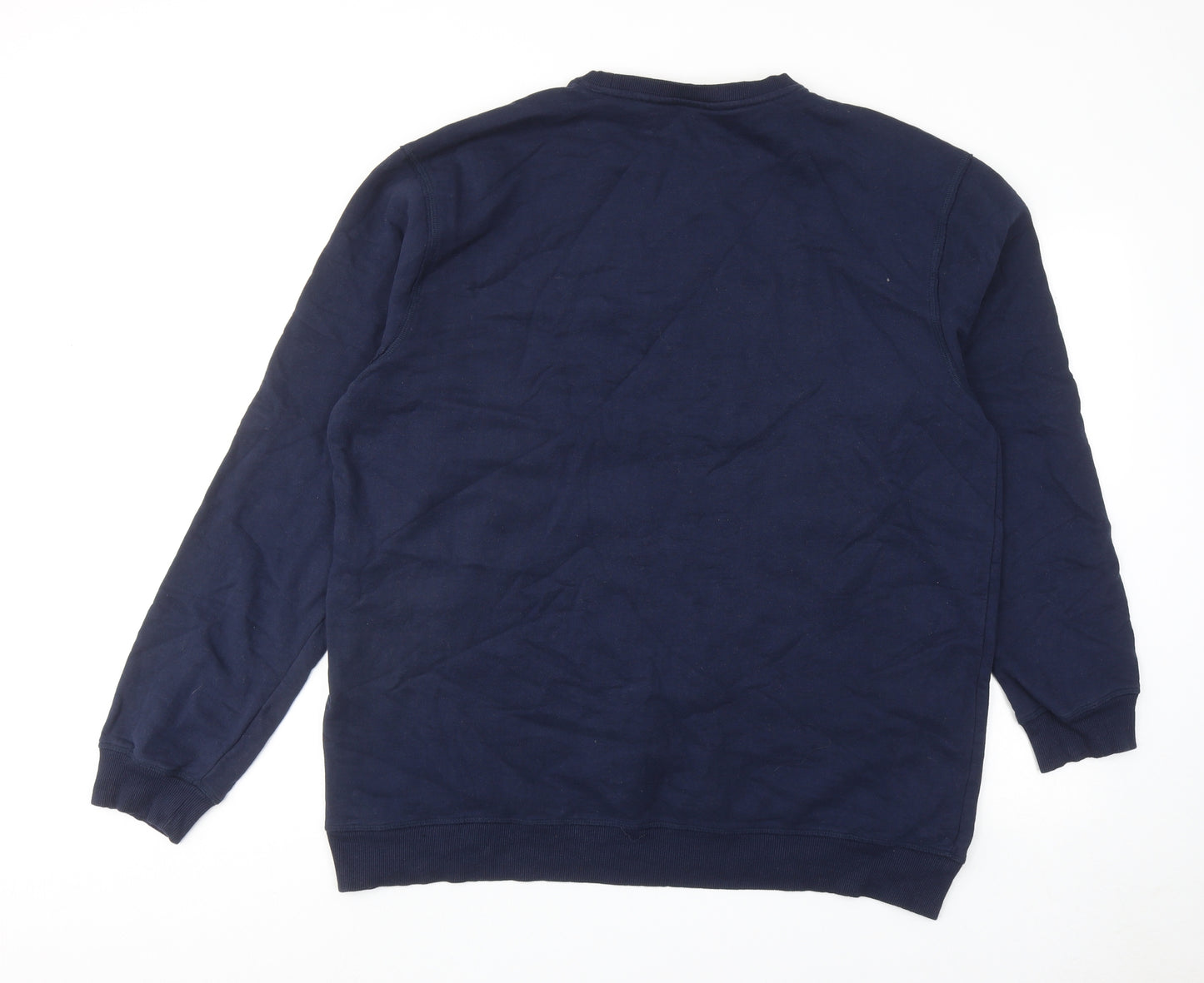 TOG24 Mens Blue Cotton Pullover Sweatshirt Size 2XL