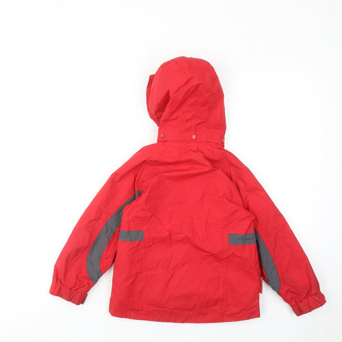 Mountain Warehouse Boys Red Windbreaker Jacket Size 4-5 Years Zip