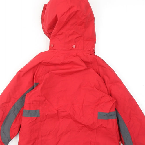 Mountain Warehouse Boys Red Windbreaker Jacket Size 4-5 Years Zip