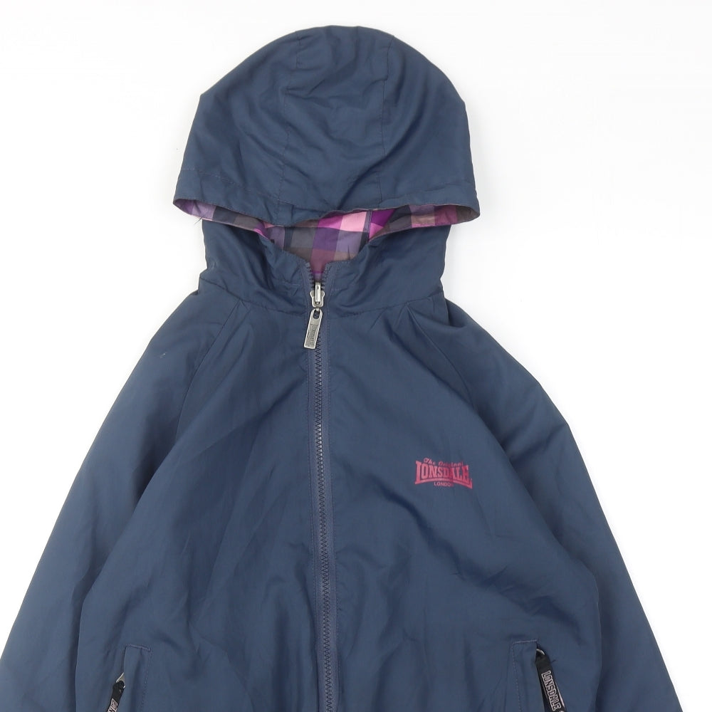 Lonsdale Womens Blue Jacket Size 8 Zip