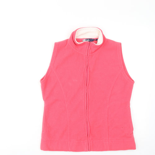 EWM Womens Pink Jacket Waistcoat Size S Zip