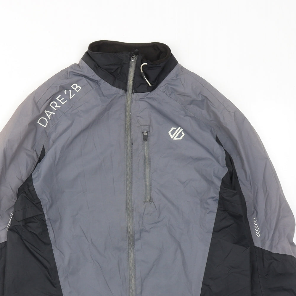 Dare 2B Mens Grey Windbreaker Jacket Size S Zip