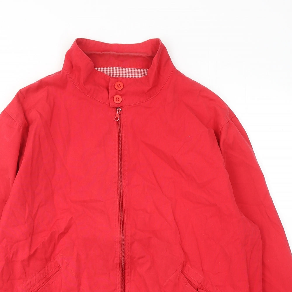 New Look Womens Red Varsity Jacket Jacket Size XL Zip