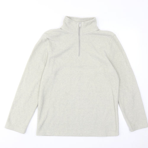 Lounge Mens Beige Polyester Pullover Sweatshirt Size S