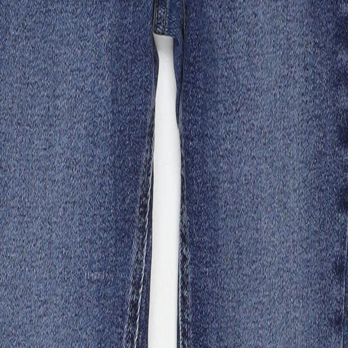 River Island Womens Blue Cotton Bootcut Jeans Size 10 Regular Zip