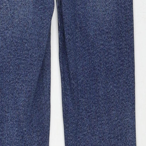 River Island Womens Blue Cotton Bootcut Jeans Size 10 Regular Zip