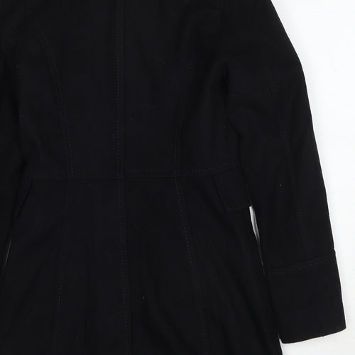 H&M Womens Black Pea Coat Coat Size 6 Button