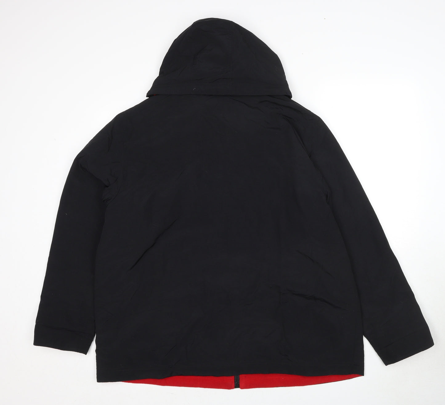 Bonmarché Womens Black Rain Coat Coat Size 18 Zip - Size 18-20