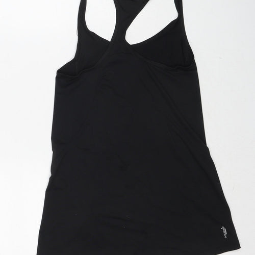 DECATHLON Womens Black Polyester Camisole Tank Size 8 Round Neck Pullover - Work it own it