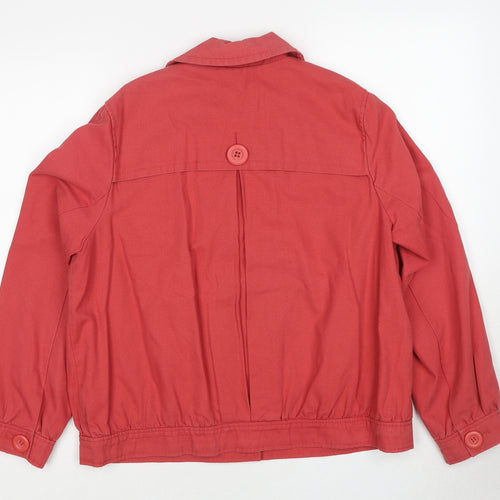 Marks and Spencer Womens Red Jacket Size 16 Button