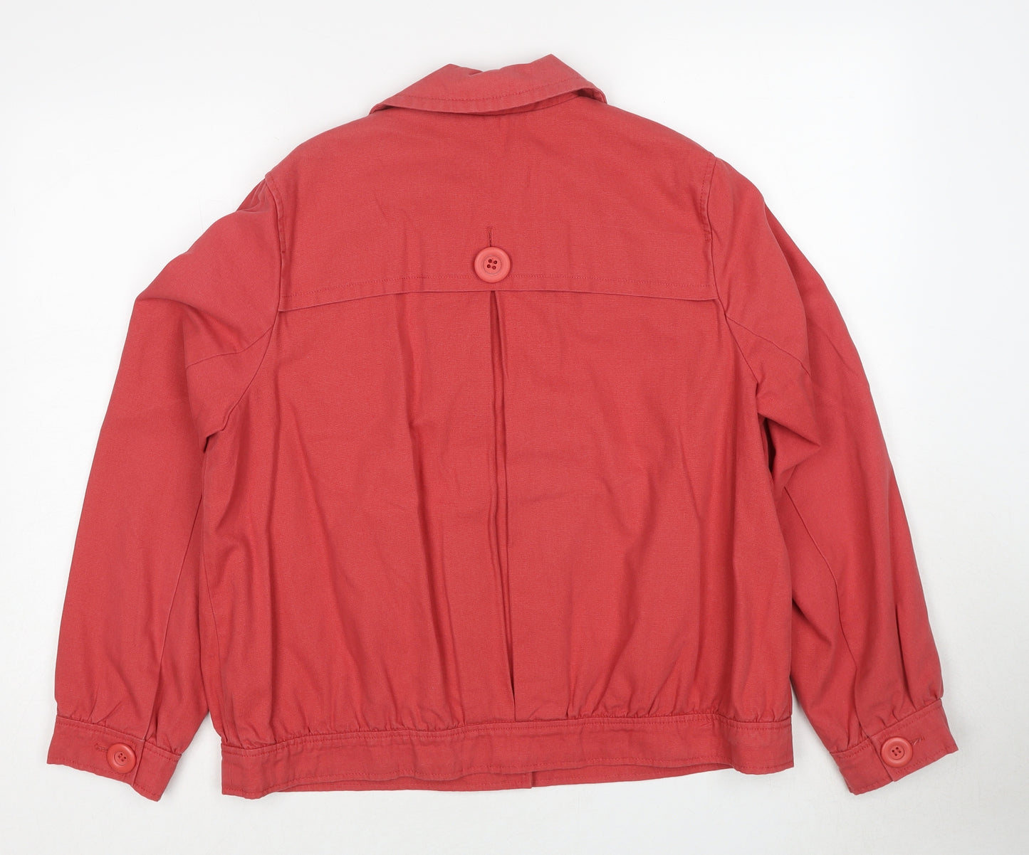 Marks and Spencer Womens Red Jacket Size 16 Button