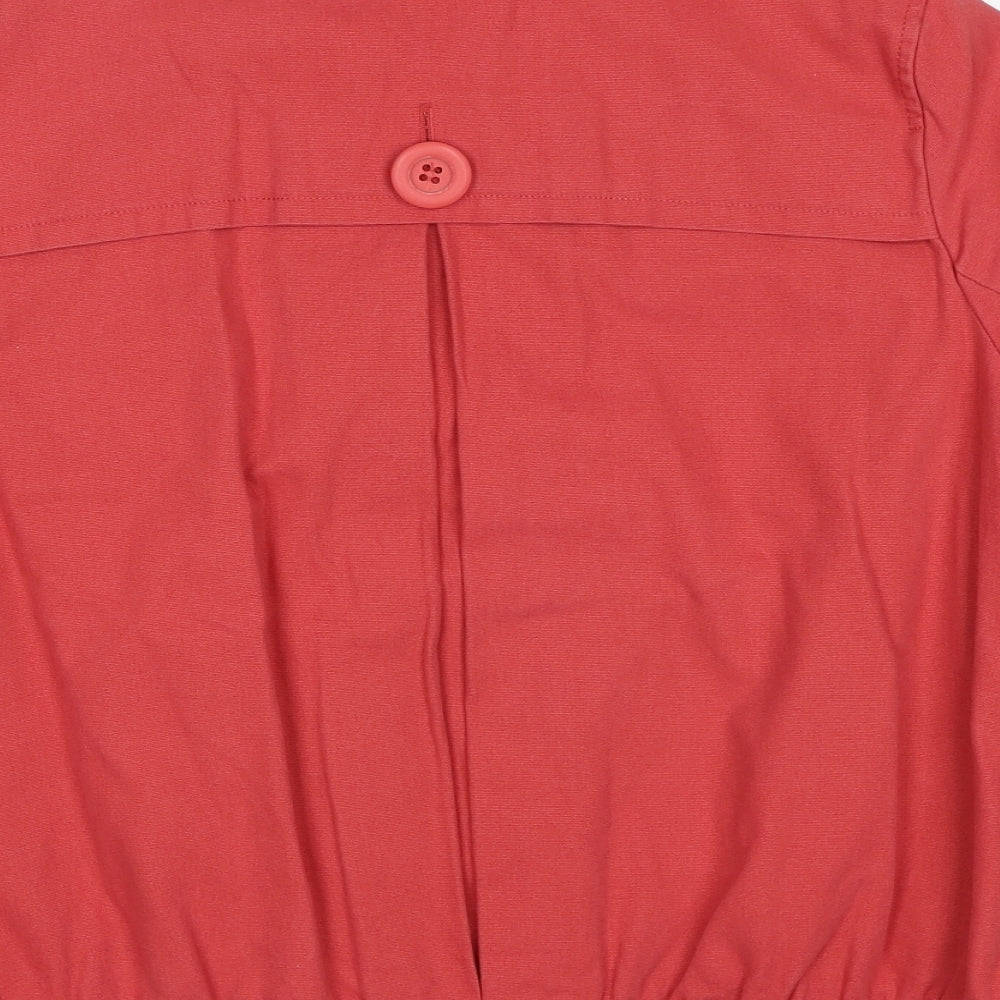 Marks and Spencer Womens Red Jacket Size 16 Button