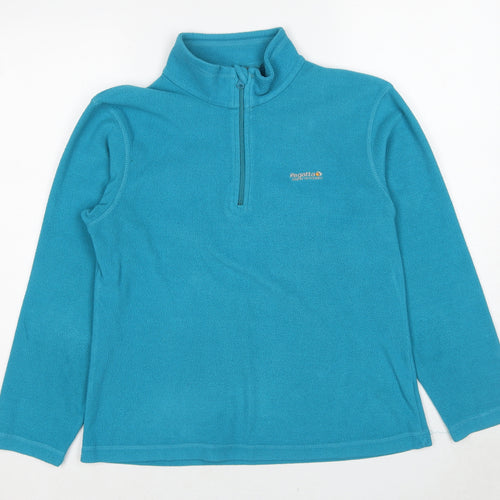 Regatta Womens Blue Polyester Pullover Sweatshirt Size 12 Pullover