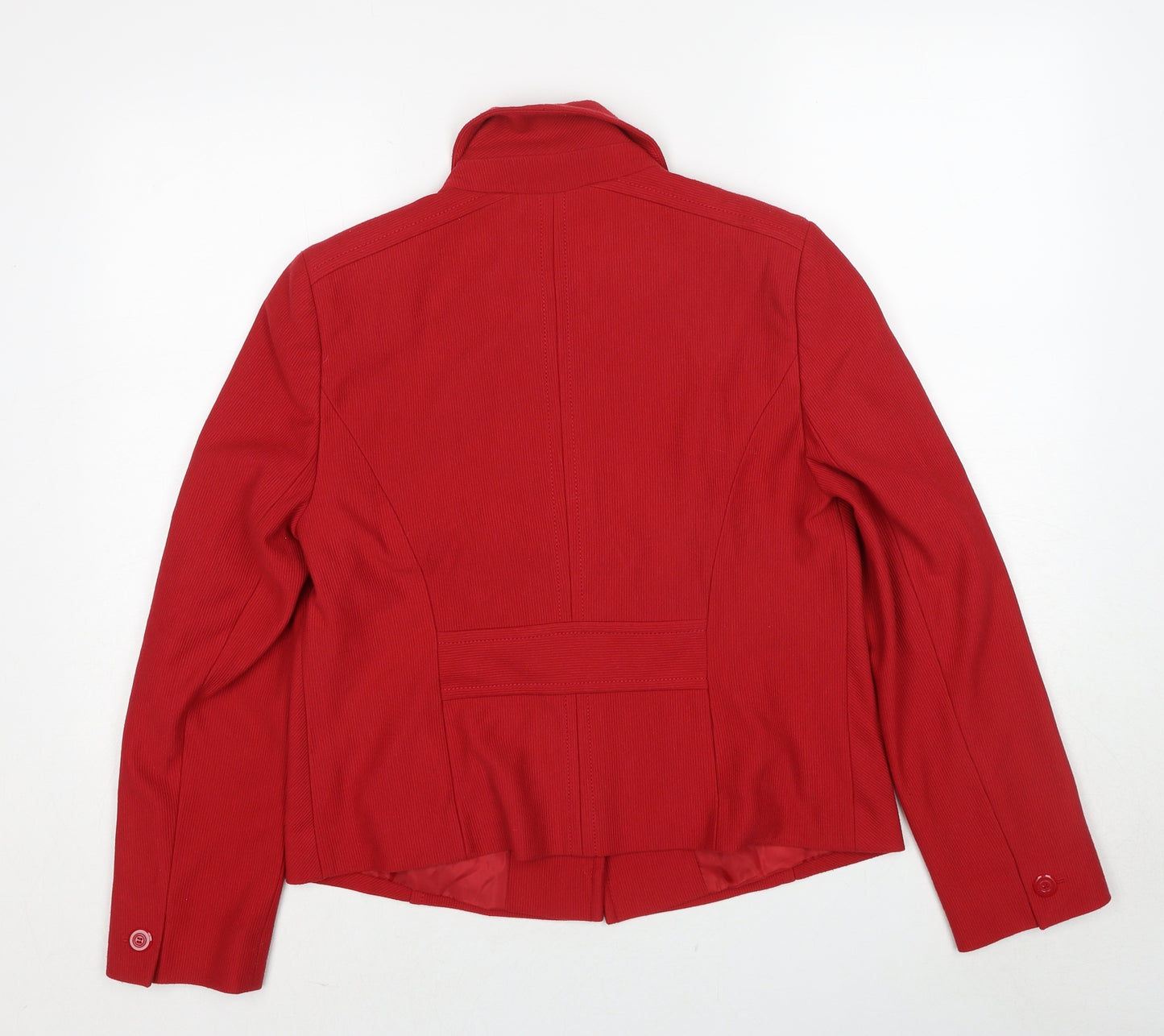 Debenhams Womens Red Jacket Size 14 Button
