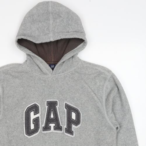 Marks and Spencer Boys Grey Cotton Pullover Hoodie Size 13 Years Pullover