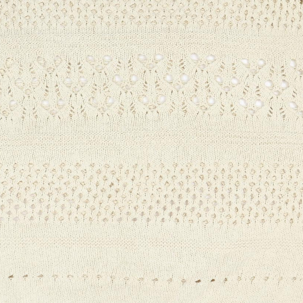 NEXT Womens Ivory Round Neck Cotton Pullover Jumper Size S - Size S-M