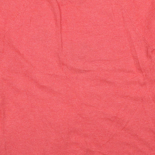 Antoni & Alison Womens Pink Round Neck Cotton Pullover Jumper Size 10 - Bird