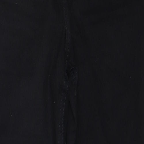 Topshop Womens Black Cotton Skinny Jeans Size 25 in L28 in Regular Zip