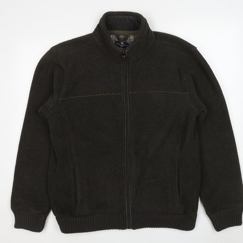 Marks and Spencer Mens Green Jacket Size L Zip
