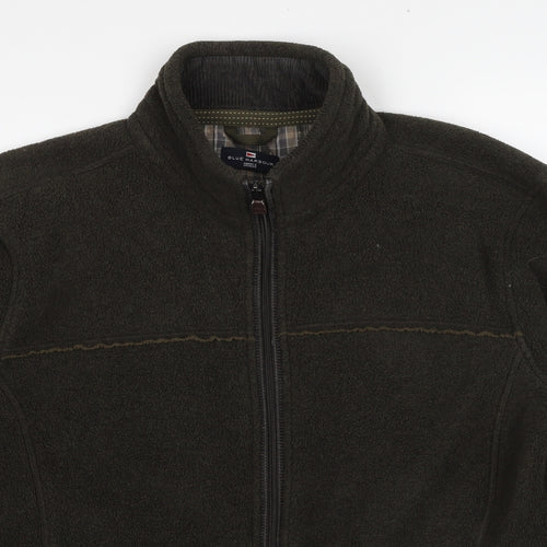 Marks and Spencer Mens Green Jacket Size L Zip