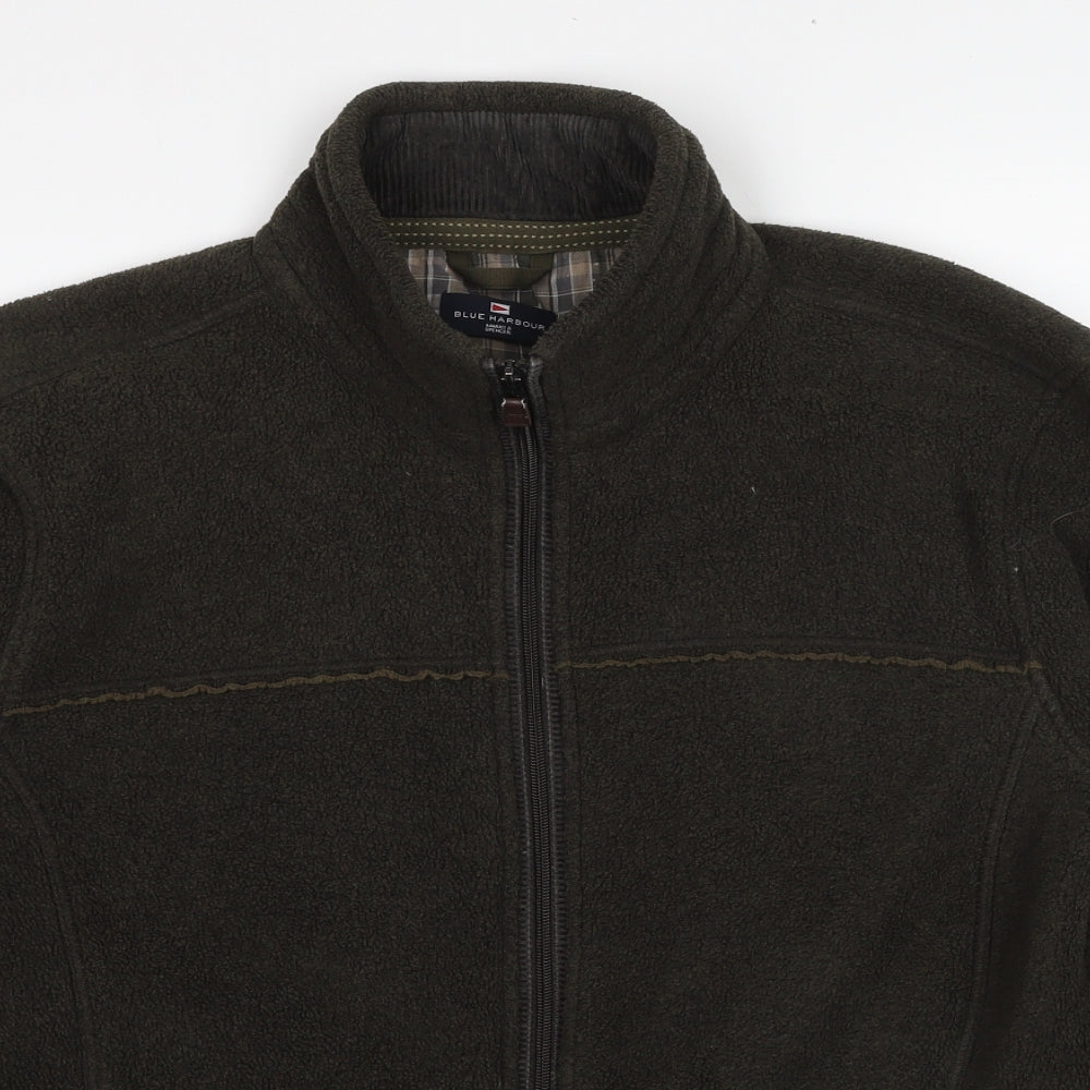 Marks and Spencer Mens Green Jacket Size L Zip