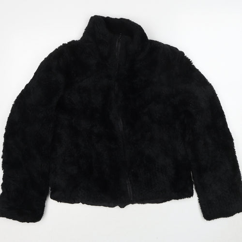 New Look Womens Black Jacket Size 12 Zip
