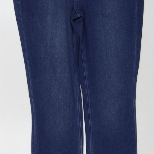 NEXT Womens Blue Cotton Jegging Jeans Size 12 Regular Zip