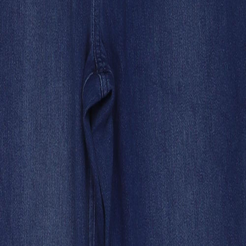 NEXT Womens Blue Cotton Jegging Jeans Size 12 Regular Zip