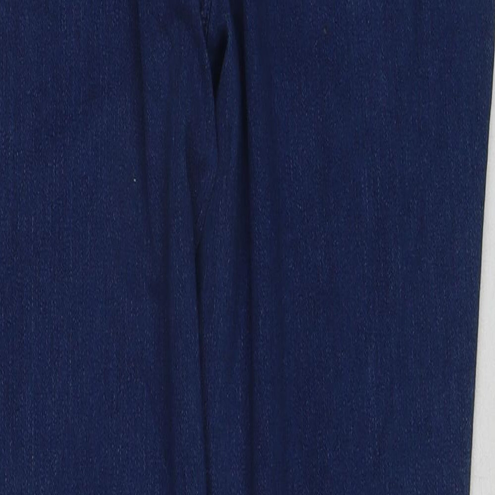 NEXT Womens Blue Cotton Jegging Jeans Size 12 Regular Zip