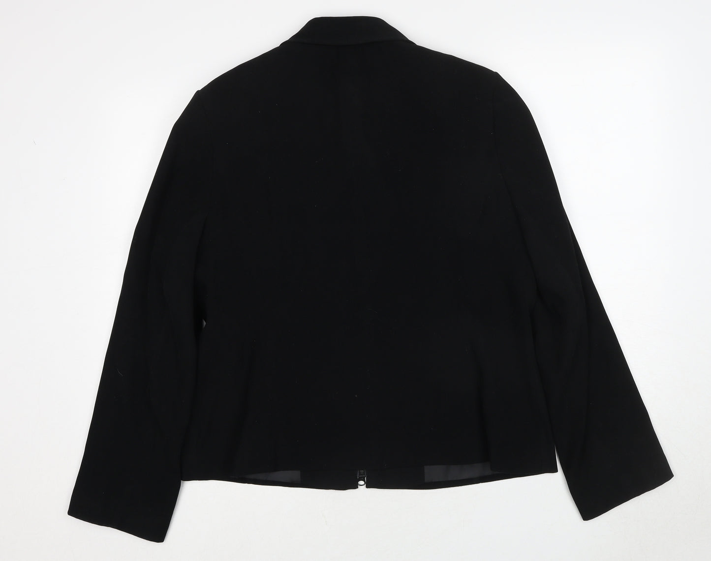 Wallis Womens Black Jacket Size 16 Zip