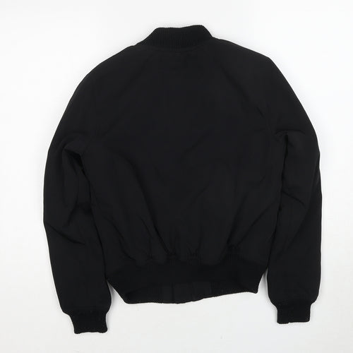 Bershka Womens Black Varsity Jacket Jacket Size M Zip