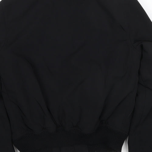 Bershka Womens Black Varsity Jacket Jacket Size M Zip