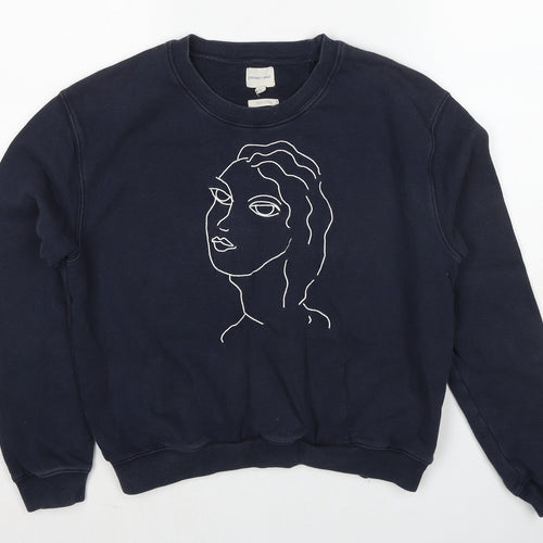 Paloma-Wool Womens Blue Cotton Pullover Sweatshirt Size M Pullover