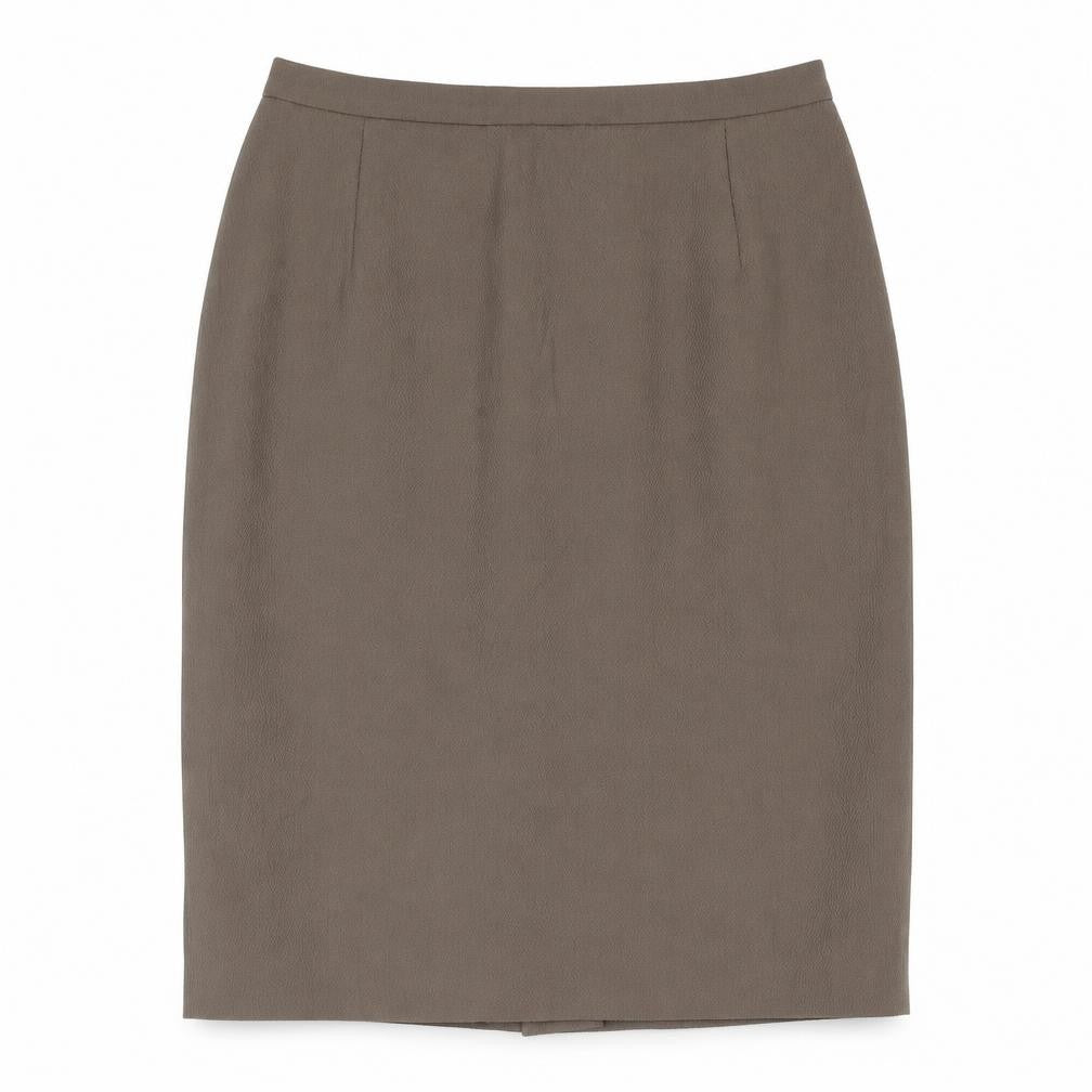 Bianca Womens Brown Polyester Straight & Pencil Skirt Size 12 Zip