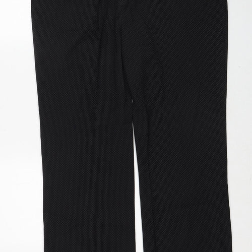 NEXT Womens Black Polyester Dress Pants Trousers Size 18 Regular Zip