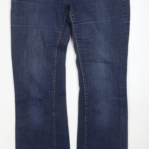 Gap Mens Blue Cotton Bootcut Jeans Size 30 in L32 in Regular Zip