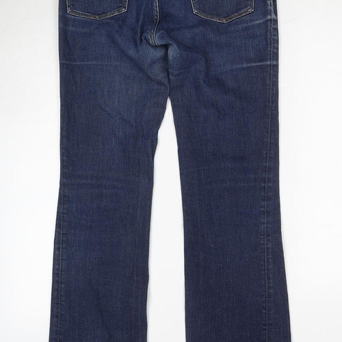 Gap Mens Blue Cotton Bootcut Jeans Size 30 in L32 in Regular Zip