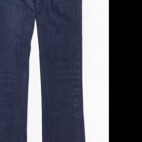 Gap Mens Blue Cotton Bootcut Jeans Size 30 in L32 in Regular Zip