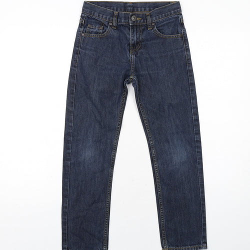 Backflips Boys Blue Cotton Skinny Jeans Size 10 Years Regular Zip