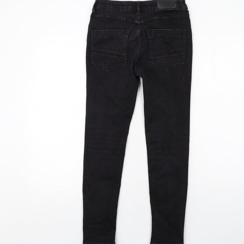 Sonneti Boys Black Cotton Skinny Jeans Size 12-13 Years Regular Zip - Distressed