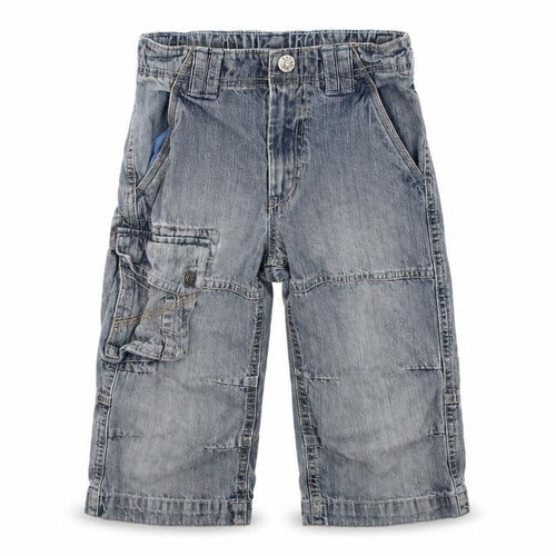 Power Kids Boys Blue Cotton Straight Jeans Size 6-7 Years Regular Zip