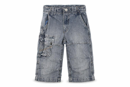 Power Kids Boys Blue Cotton Straight Jeans Size 6-7 Years Regular Zip