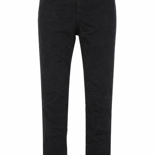 H&M Womens Black Cotton Skinny Jeans Size 8 Regular Zip