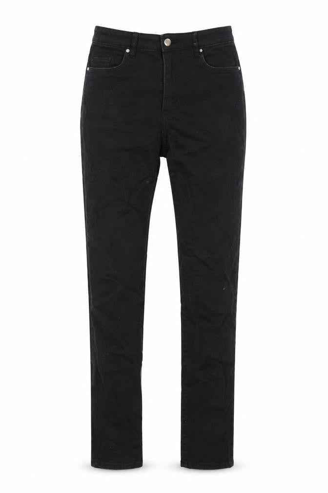 H&M Womens Black Cotton Skinny Jeans Size 8 Regular Zip