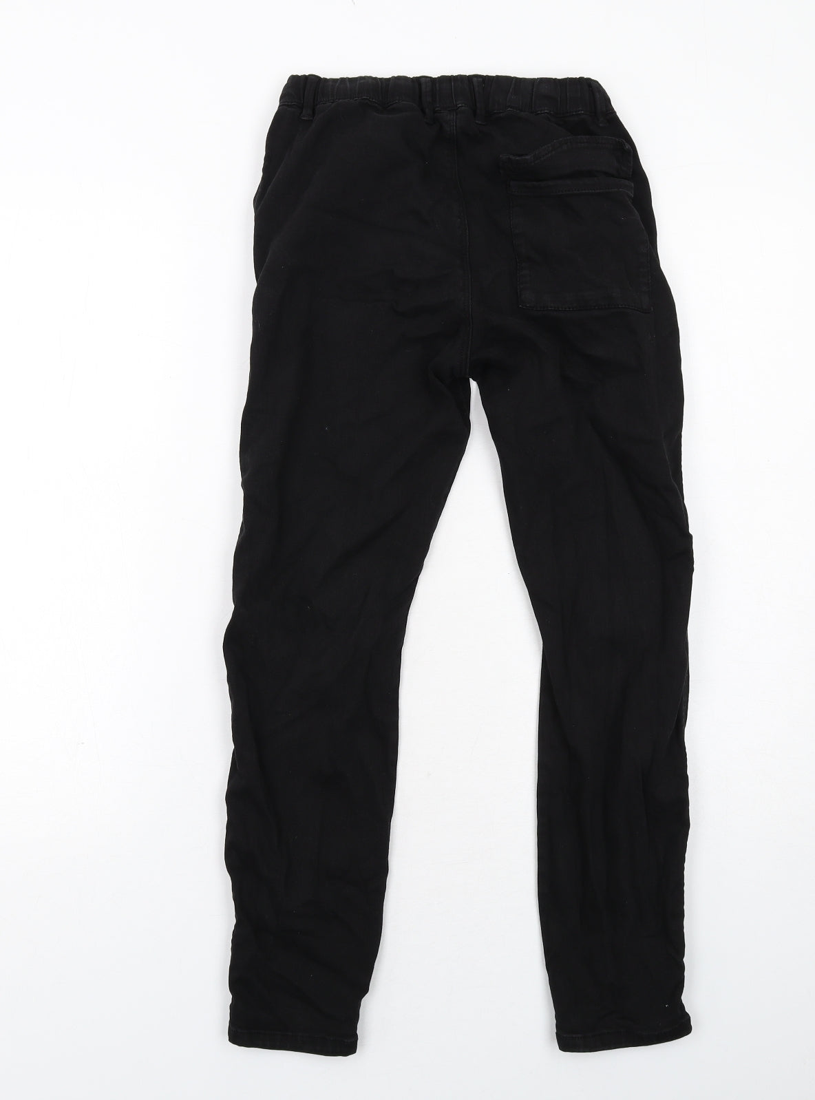 Zara Boys Black Cotton Skinny Jeans Size 11-12 Years Regular Zip