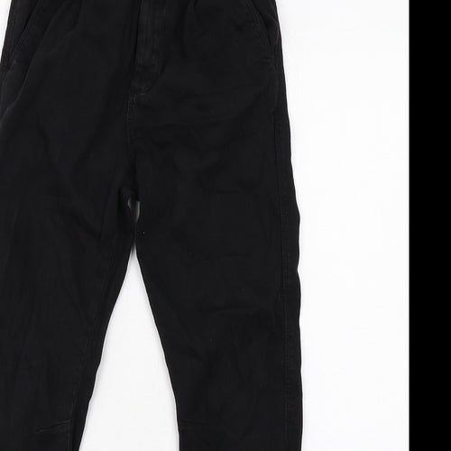 Zara Boys Black Cotton Skinny Jeans Size 11-12 Years Regular Zip